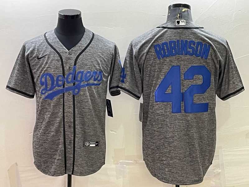 Men's Los Angeles Dodgers #42 Jackie Robinson Grey Gridiron Cool Base Stitched Baseball Jersey,We sell and wholesale Men's Los Angeles Dodgers #42 Jackie Robinson Grey Gridiron Cool Base Stitched Baseball Jersey on line form chian!